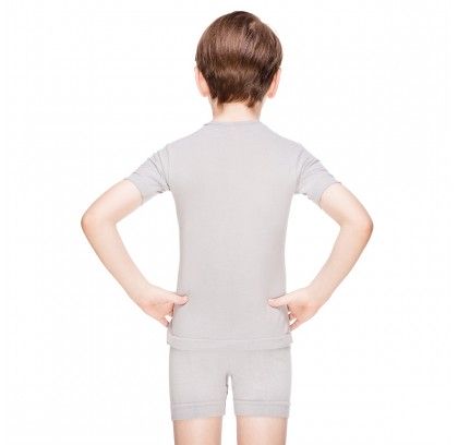 Dziecięca koszulka termoaktywna bezszwowa z krótkim rękawem supplex JUNIOR