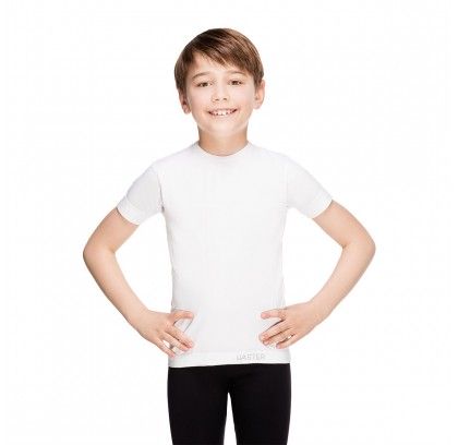 Dziecięca koszulka termoaktywna bezszwowa z krótkim rękawem JUNIOR